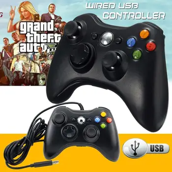 

5 Color Wired USB Game Controller Gamepad Game Joystick Joypad for Microsoft Xbox 360 & Windows PC