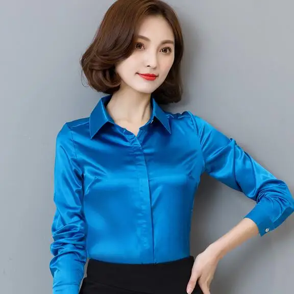 2020 весна осень шифоновая блузка женские топы отличное качество шелковая