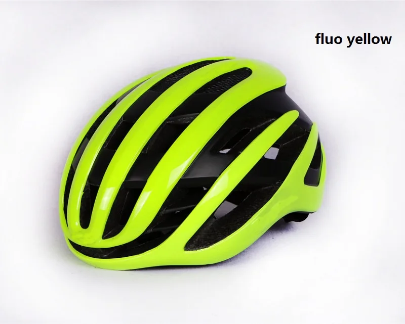 New Air Cycling Helmet Racing Road Bike Aerodynamics Wind Helmet Men Sports Aero Bicycle Helmet Casco Ciclismo - Цвет: fluo yellow