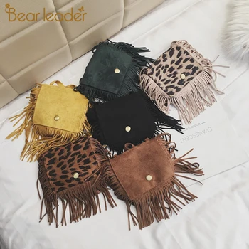 

Bear Leader 2020 New Fashion Style Bag for Kids Girls Children Print Inclined Shoulder Bag with Tassel Baby Girls Cute Packages