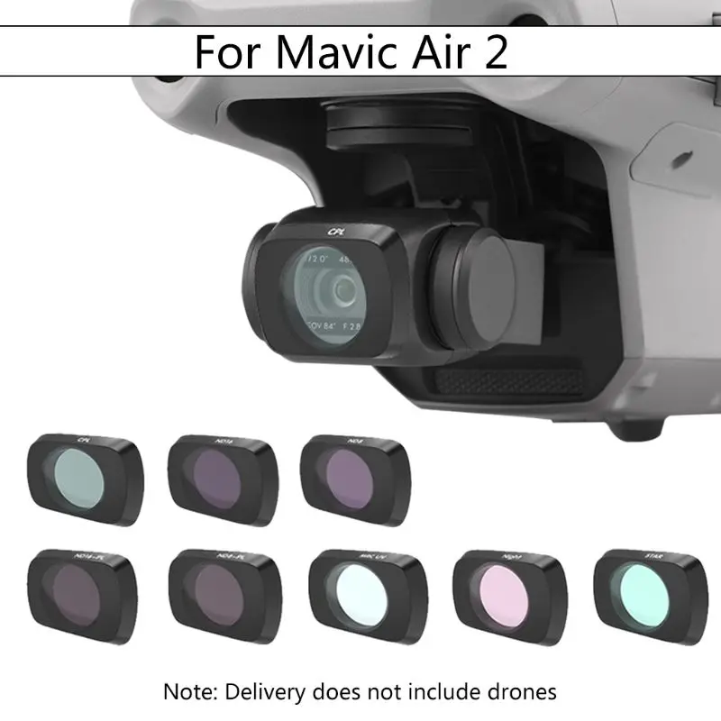 Anti-scratch Drone Camera Lens Filter Neutral Density Ultraviolet Night Vision Filter for D-JI Mavic Air 2 Drone Accessories UV enlarge