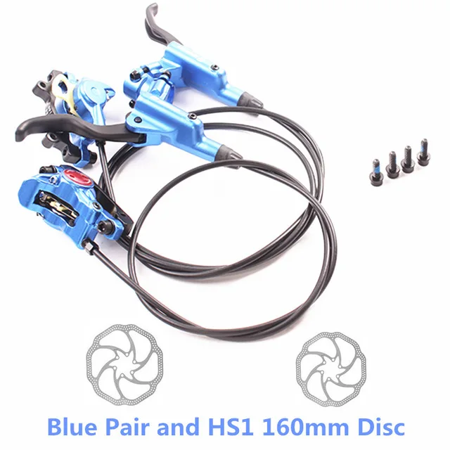 Blue Pair and Disc ZOOM HB-875, горный велосипед, гидравлический тормоз, масло, тормоза, дисковые тормоза, за пределами M395/447, масляный диск, новинка - Цвет: Blue Pair and Disc