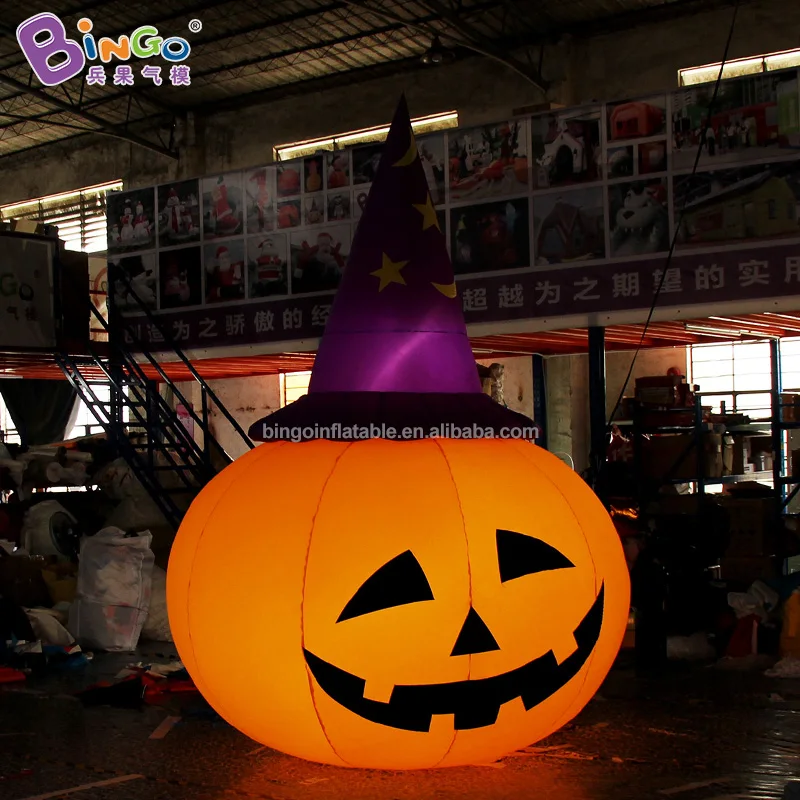 Customized 3.5m height halloween inflatable pumpkin / halloween pumpkin inflatable model toys