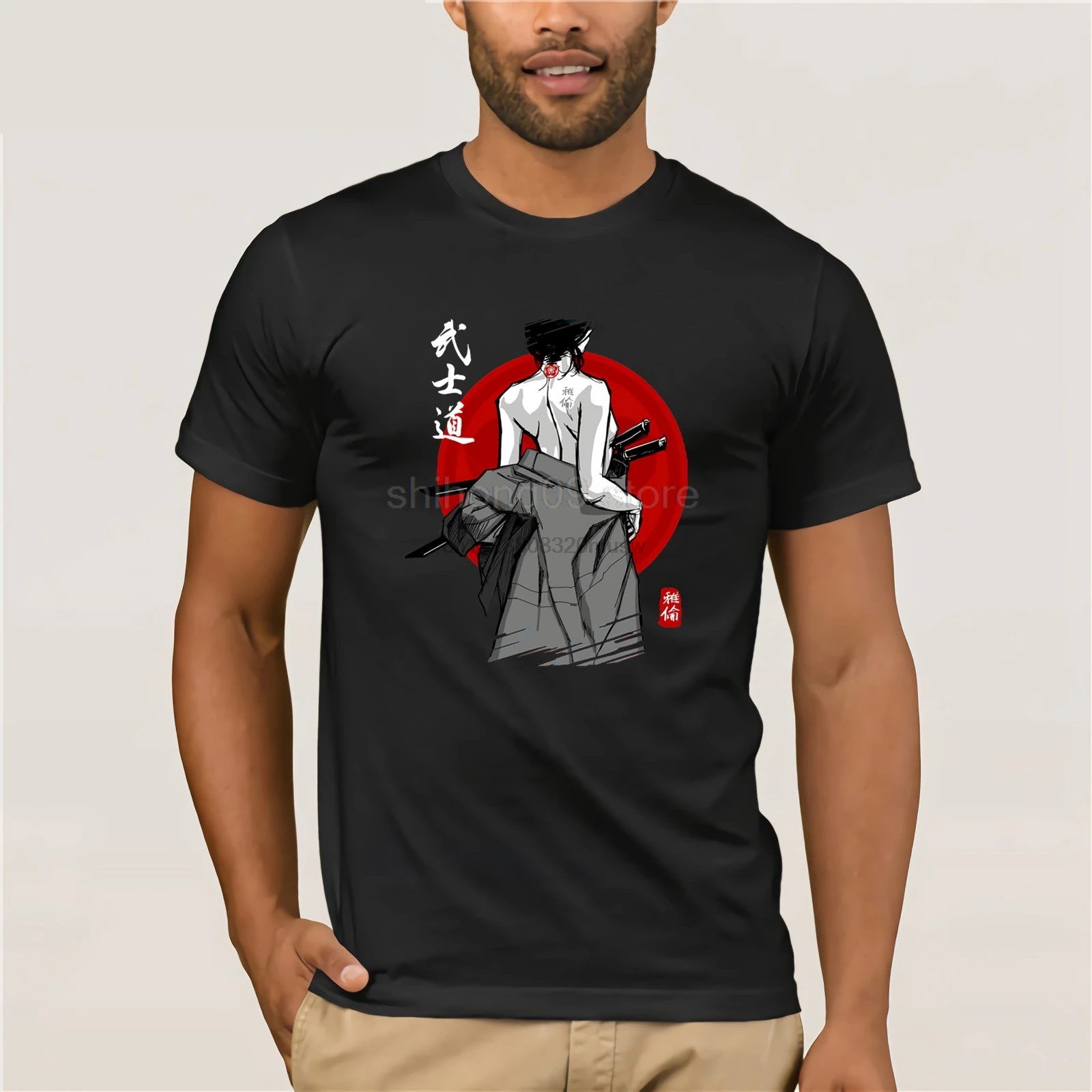 Geisha Japanese Samurai T-Shirt Streetwear Men 2019 Fashion Style The hottest T-shirt in the world |