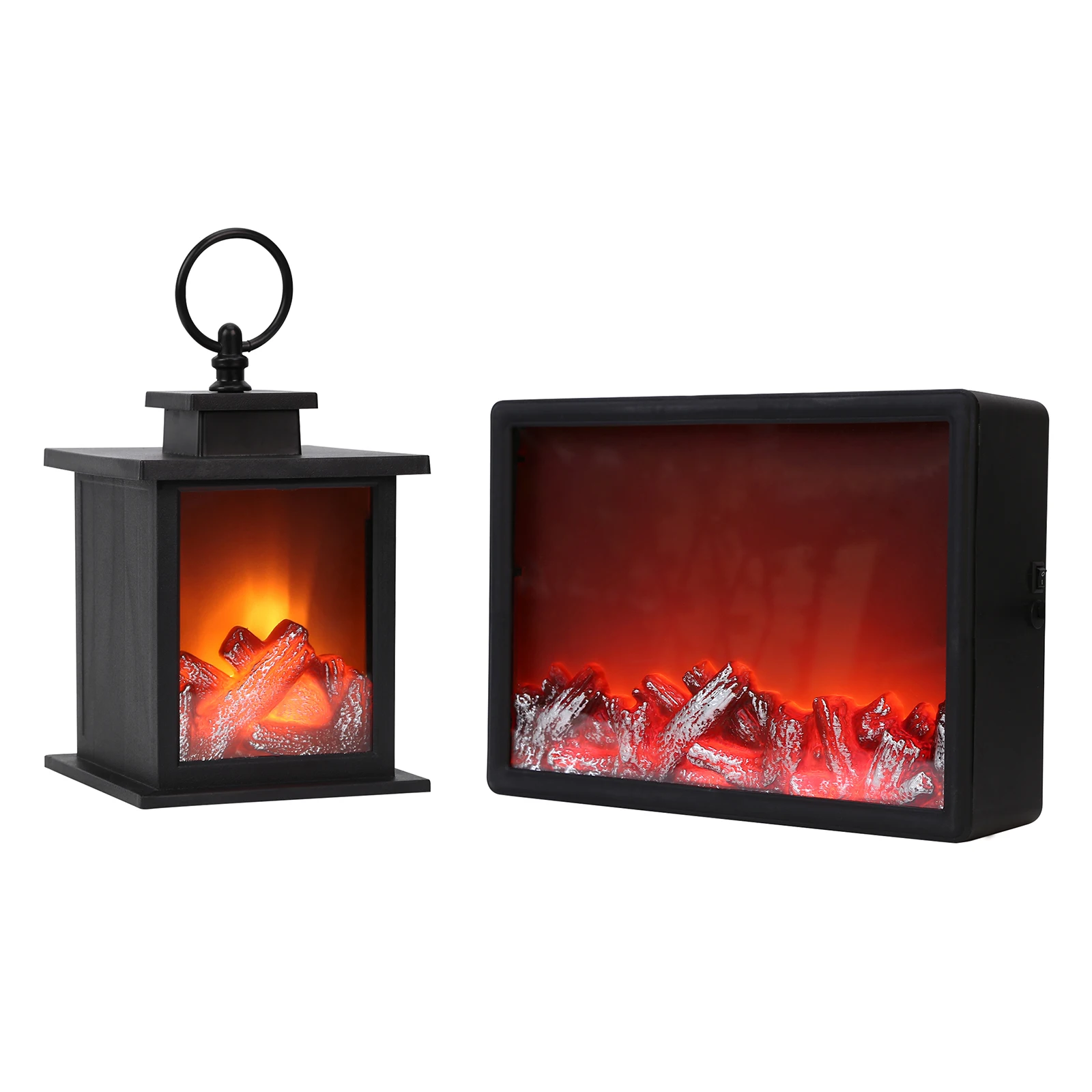 Fireplace Lantern 6 Hours Timer Super Bright LED Portable Lighted