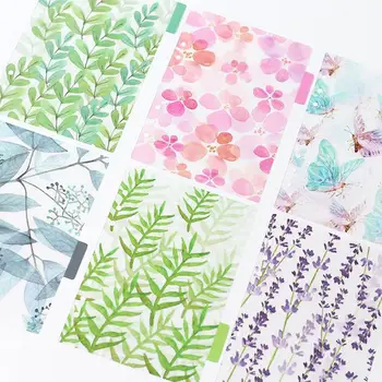 

6 Style Creative A5 A6 A7 Colored Notebook Page Book Cover Spiral Stationery Note Matte Category Planner Pages Paper N5M1