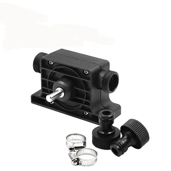 

8mm Round Shank Self-priming Drill Pump Black Electric Drill Pump Transfer Pump Oil Fluid Water Drill Pump