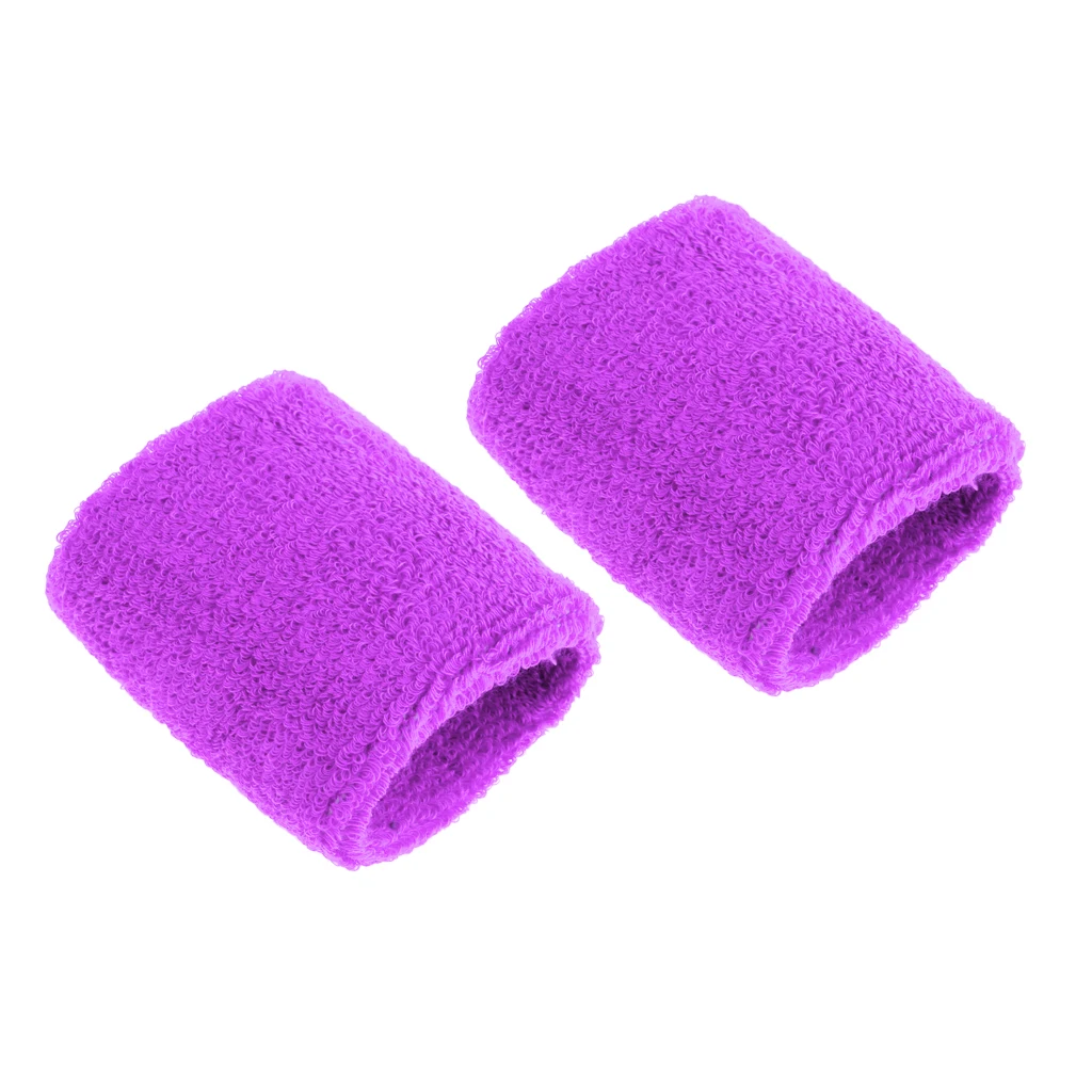 light purple 2 шт спортивный Баскетбол унисекс хлопок Налобная повязка от пота браслет на запястье - Цвет: light purple