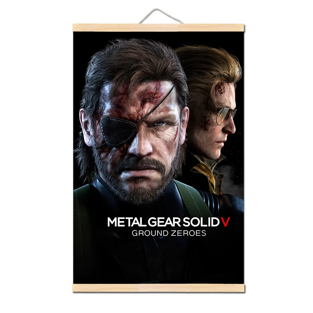 08 Металлическая Шестерня твердая MGS видео игра плакат и печать холст Художественная живопись настенные картины для украшения гостиной подвесной свиток - Цвет: 08