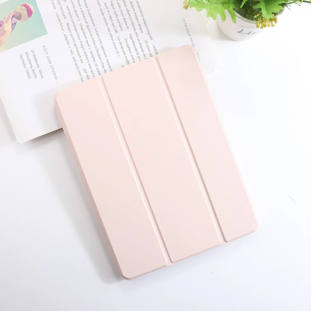 Новинка, Лидер продаж, для iPad 7, 10.2in2019, пробуждение/сон, силиконовый+ кожаный чехол, 1th, держатель карандаша, высокое качество, Прямая поставка