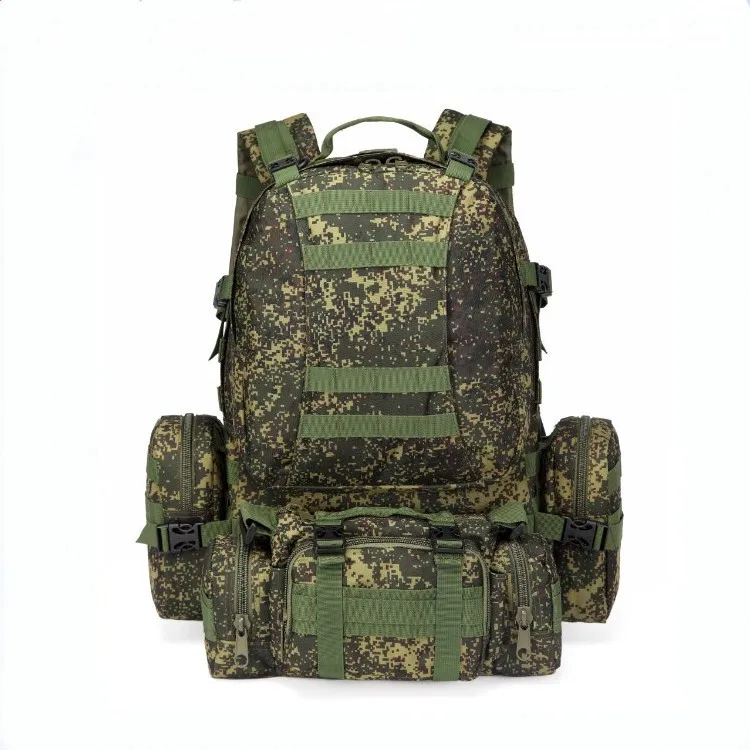 

Russian Fans EMR Camouflage Combination Mountain Climbing Special Tactical Backpack Men's Large Capacity 55 Liters Long-term Cur