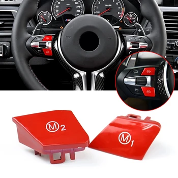 

2pcs Steering Wheel M1+M2 Button Kit For BMW M3 M4 M5 M6 X5M X6M F80 F10 F15 F20 Car Styling Decoration Accessories