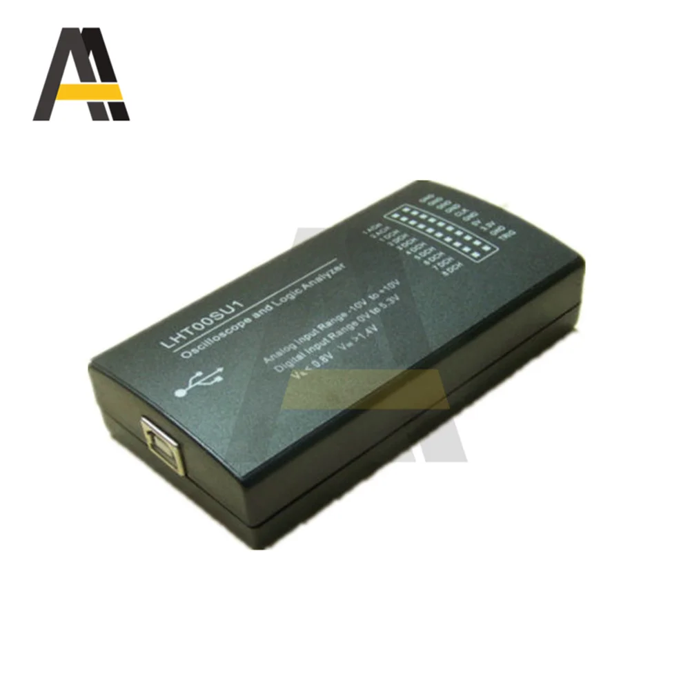 LHT00SU1 8-Channel Logic Analyzer Virtual Oscilloscope I2C SPI CAN Uart USB Connection 16Mhz Testing Clamp Line USB Wire