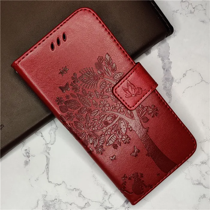 Роскошный флип-кейс из искусственной кожи для iPhone XS XR X 11 Pro Max, бумажник, держатель для карт, чехол для iPhone 8 7 6 6S Plus 5 5C 5S SE 4 4s - Цвет: Красный