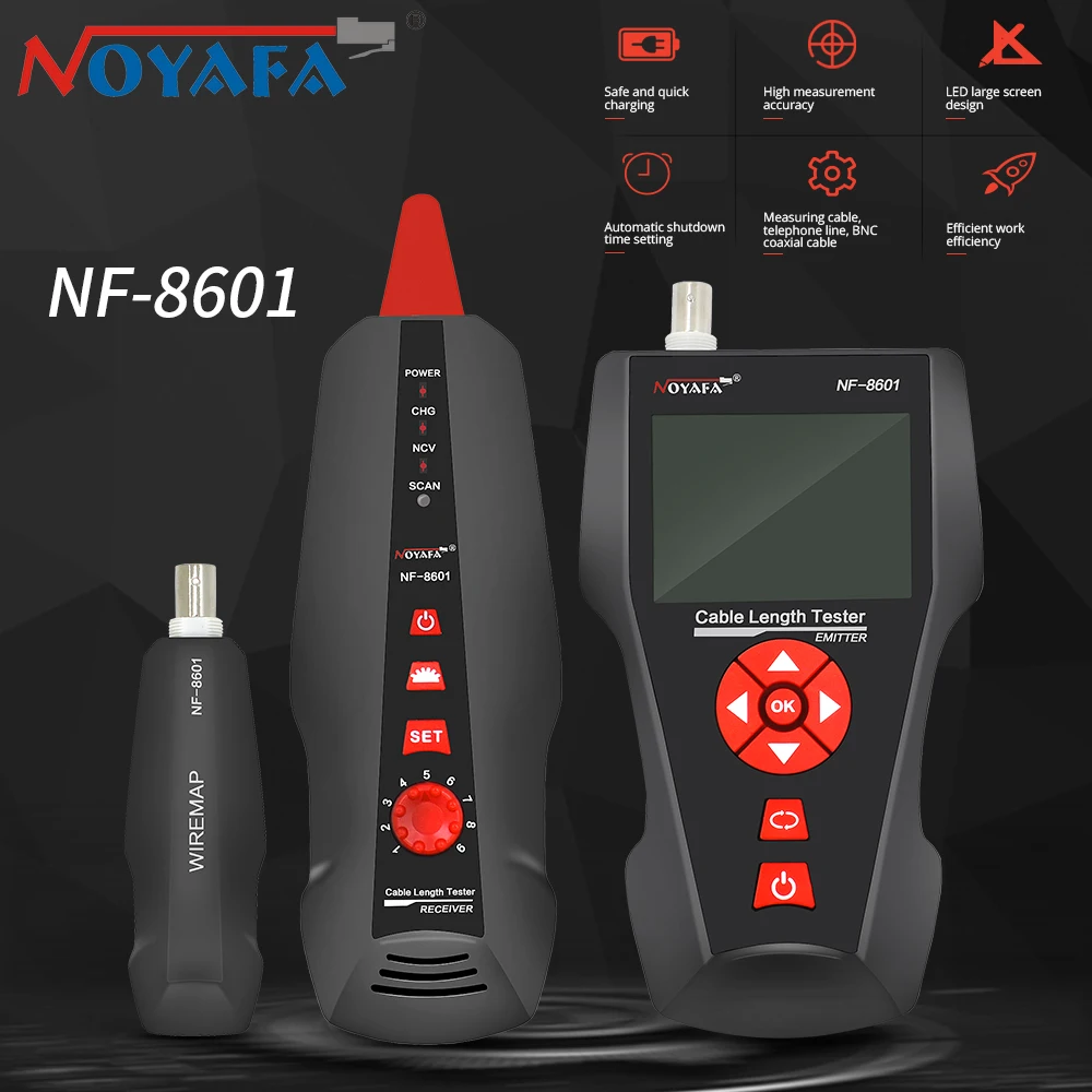 NF-8601-тестер Noyafa профессиональный обнаружитель проводки инструмент для