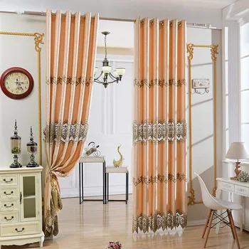 

Nordic Style Modern Simple Embroidery Curtains for Living Dining Room Bedroom.
