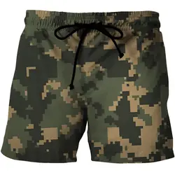 Camouflage Beach Shorts Men Summer Loose Surfing Board Shorts Water Sports Pant S-6XL Gym Running Trunks Plus Size Swimwear Male