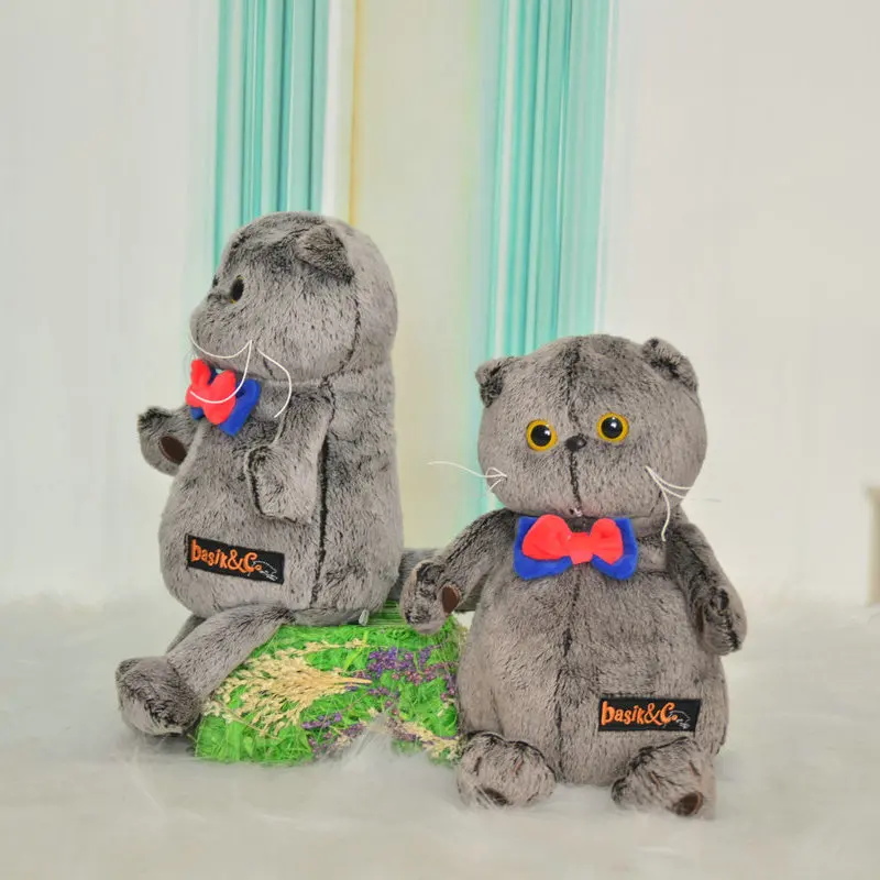 1 piece 25cm 35cm Simulation plush cat pillow soft animal filled soft plush toy decoration cartoon plush children's toy gift