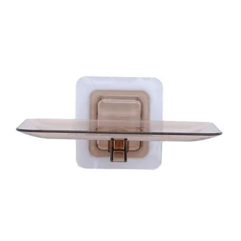 

Soap Dishes Drain Holder Bathroom Organizer Wall Mounted Storage Rack Soap Box Kitchen Hanging Shelf