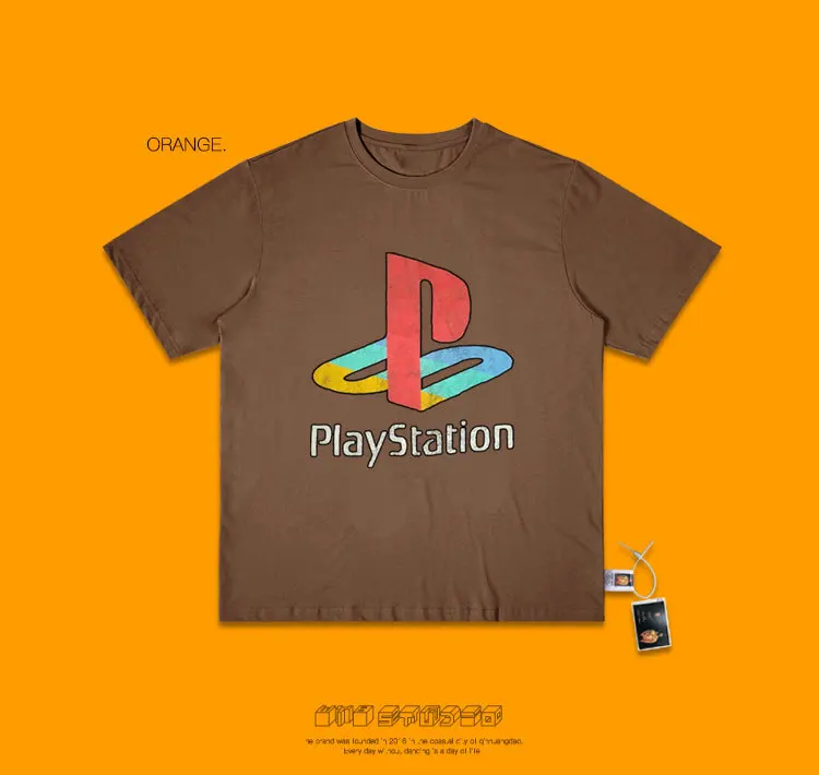 Инс оригинальность полуподпольная Playstation короткий рукав школьницы Мори Сплит сустава скейт каракули Джокер тренд