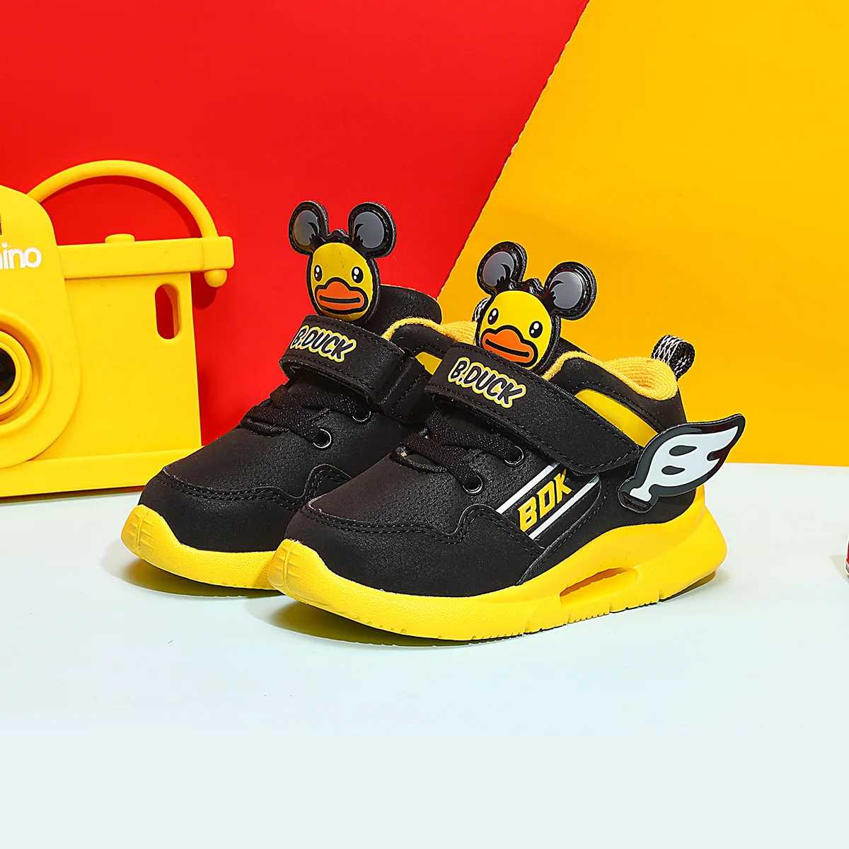 

B. Duck Small Yellow Duck Winter BOY'S Shoes Children Second Cotton Shoes Classic Wing Athletic Shoes Casual Shoes