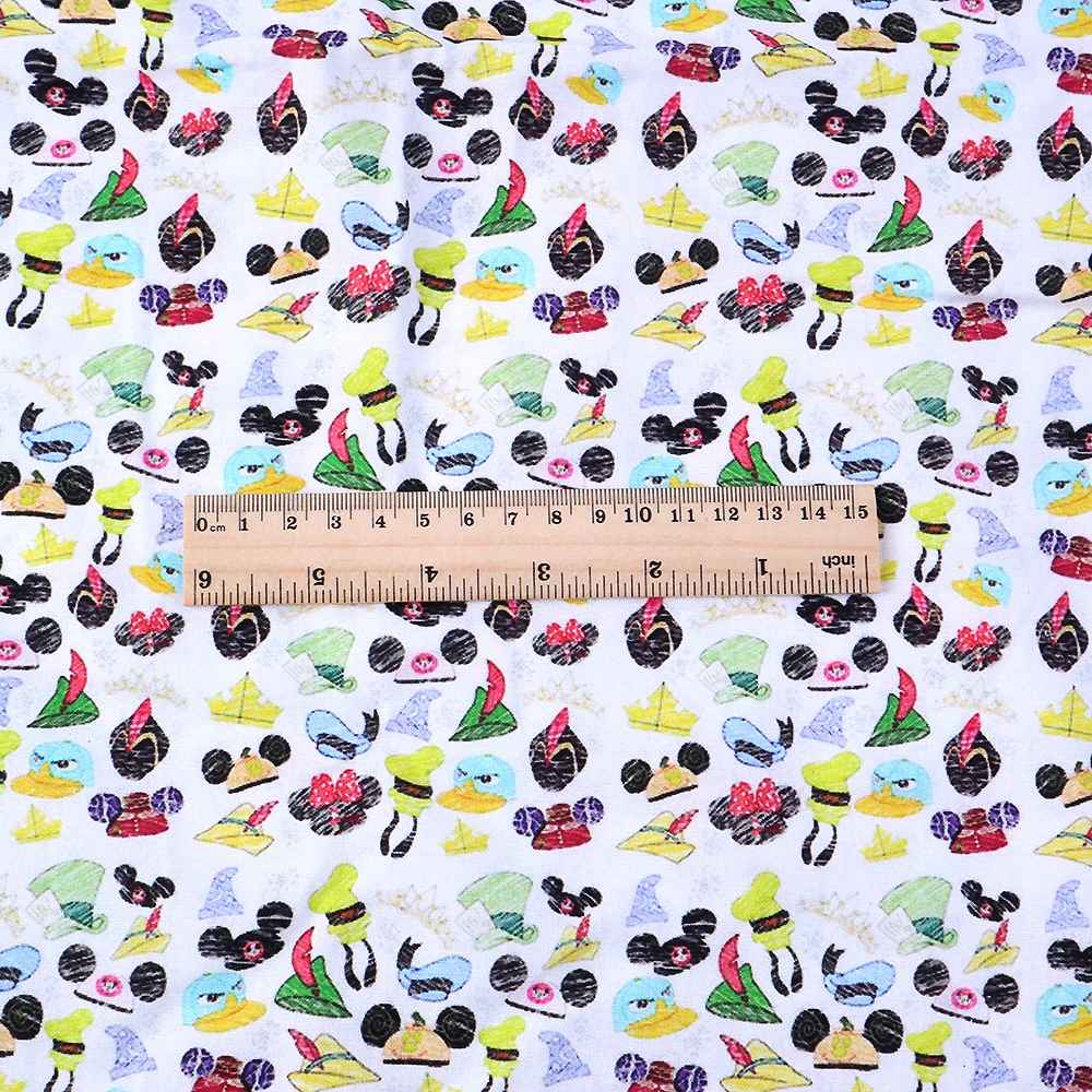 1067212001 50*145cm Valentines Holiday Pumpkin patchwork cotton fabric for Tissue Kids home textile for Sewing Tilda Doll,c5886 - Цвет: 1067212001