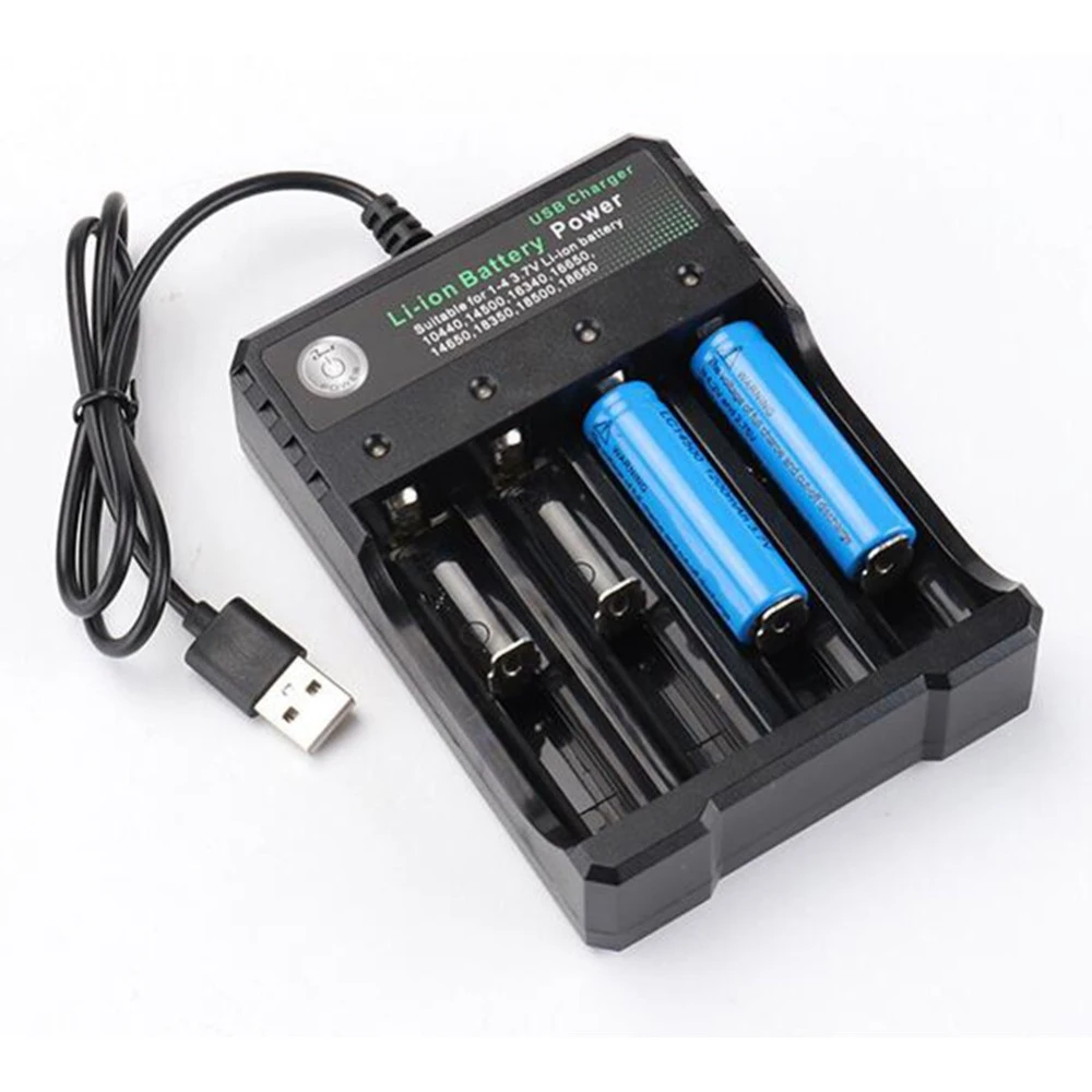 Новый 4 2 V 18650 Зарядное устройство литий-ионный аккумулятор Батарея USB независимой