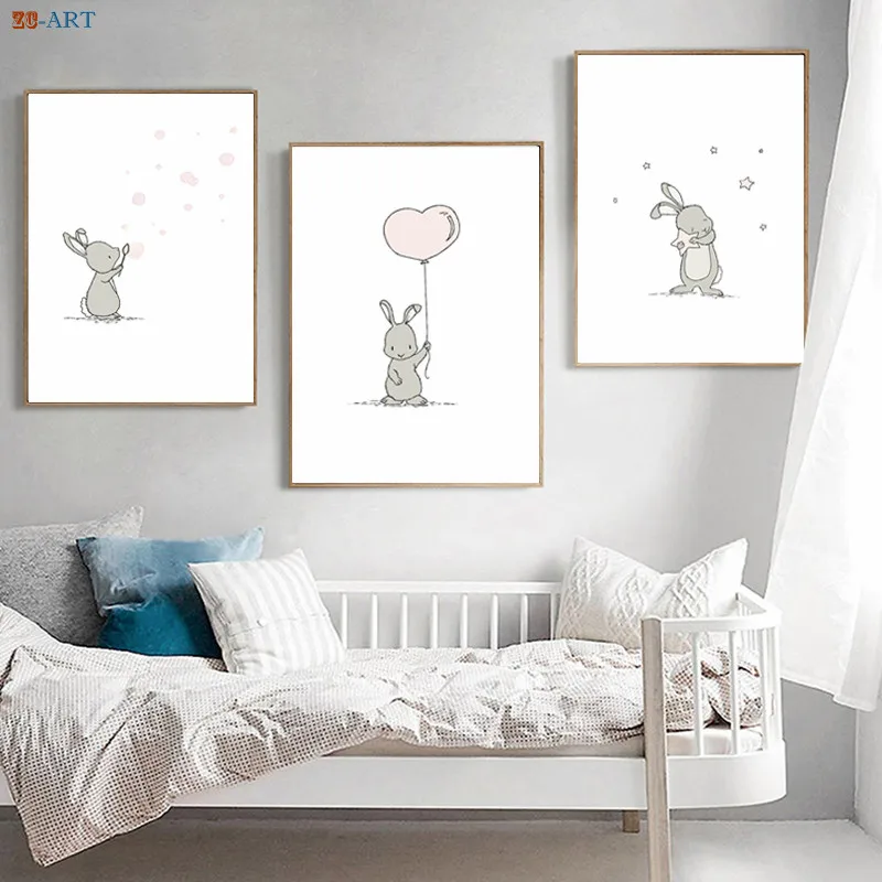 nursery bunny wall art