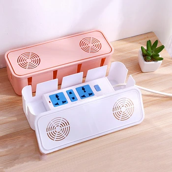 

Power Plug Dustproof Socket Plastic Box Anti-dust Power Wire Collection Cable Box Power Cord Socket Storage Box High Quality