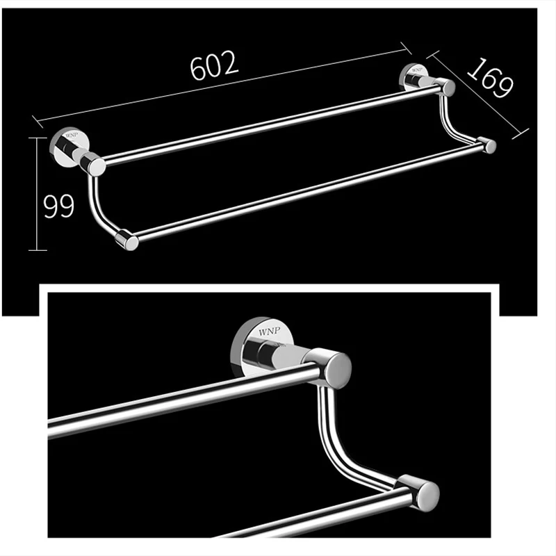 Chrome Polished Bath Hardware Set Brass Items Wall Mounted Towel Rack Bathroom Hardware Banheiro Preto Bathroom Accessories