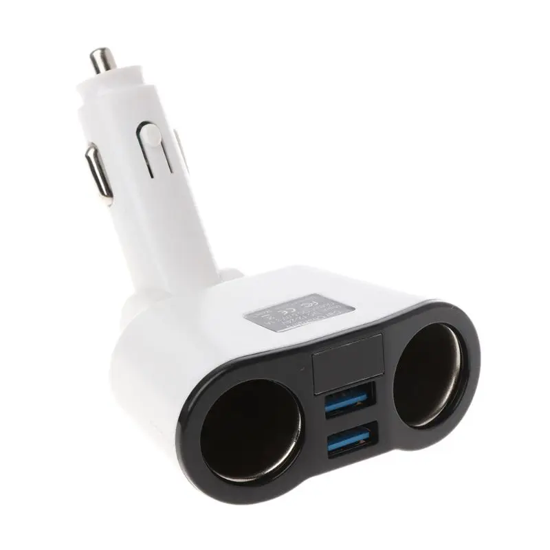 3in1 12V 24V розетка для автомобильного прикуривателя сплиттер двойной USB Зарядное устройство Напряжение ток мониторы для samsung Xiaomi смартфон T