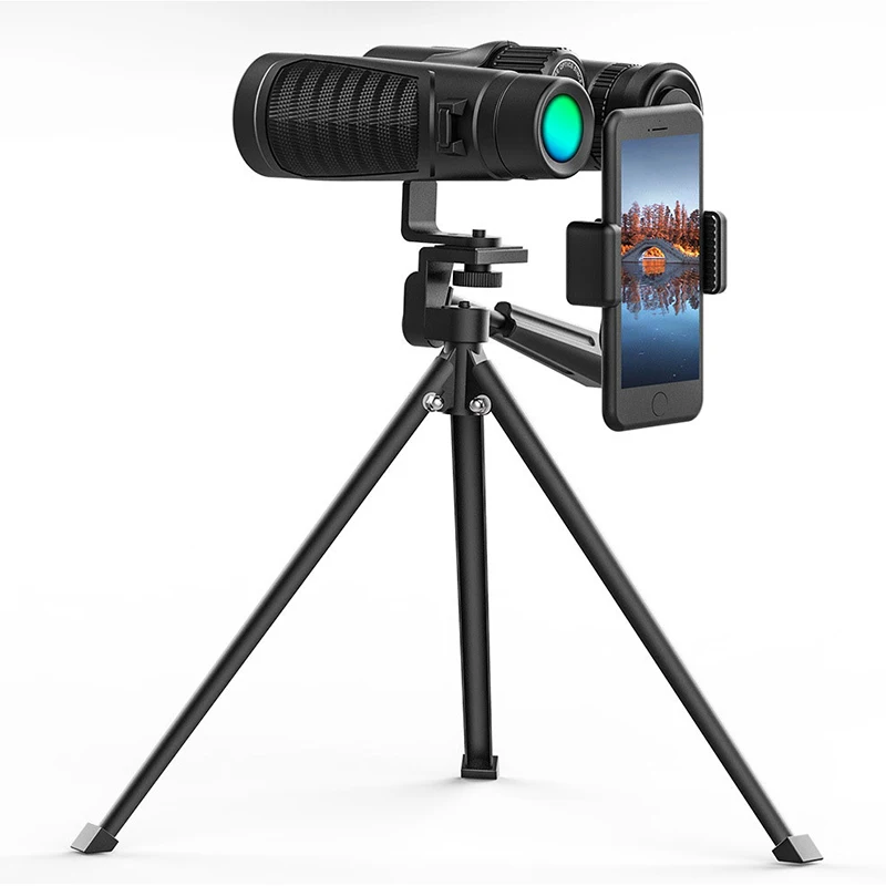 

12x42 telescope Camping Hunting Scopes Binoculars night vision Telescope wide angle professional binocular HD Cell phone holder