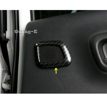

For Jeep Compass 2017 2018 2019 2020 Car Body Styling Cover Carbon Fibre Rear Back Speak Sound Audio Trim Frame Lamp 2Pcs