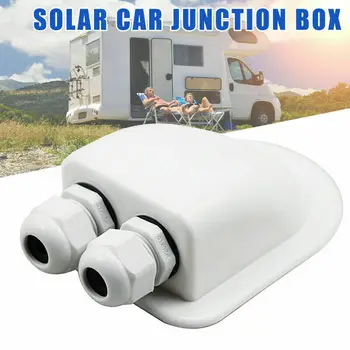 

Waterproof ABS Double Roof Cable Entry Gland For Solar Panels Motorhomes Caravans Boats Junction Box