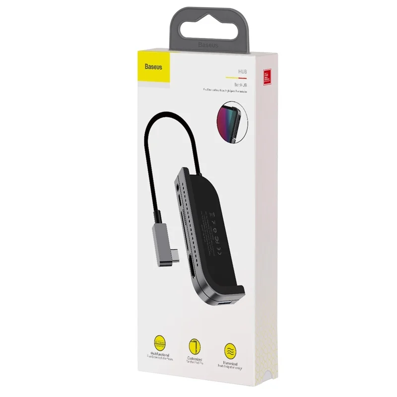 Baseus Мульти USB C концентратор к HDMI USB 3,0 type C концентратор для iPad Pro несколько портов USB-C type-C usb-хаб адаптер для MacBook Pro Air
