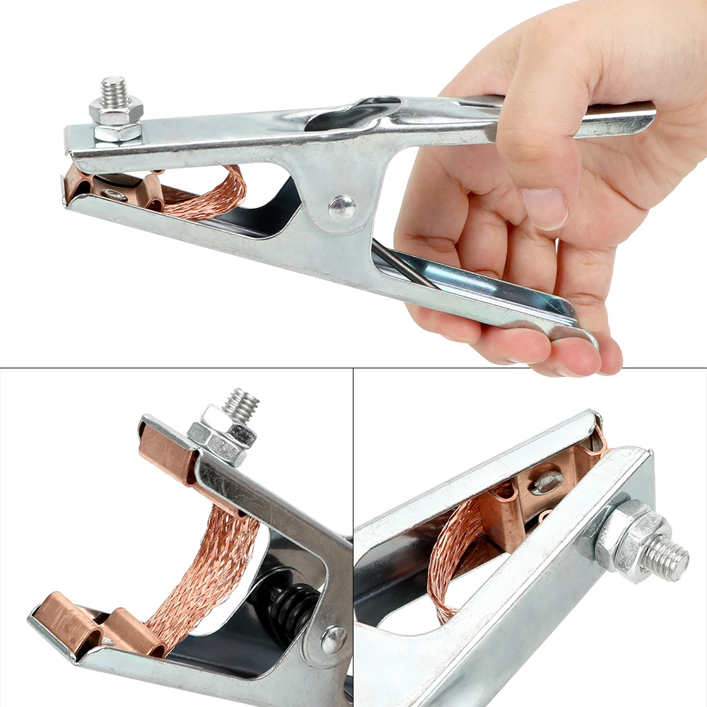 

NICEYARD 300A/500A Earth Ground Cable Clip For Home Welding Copper Ground Clamp Pliers Multi-purpose Stripping Tool