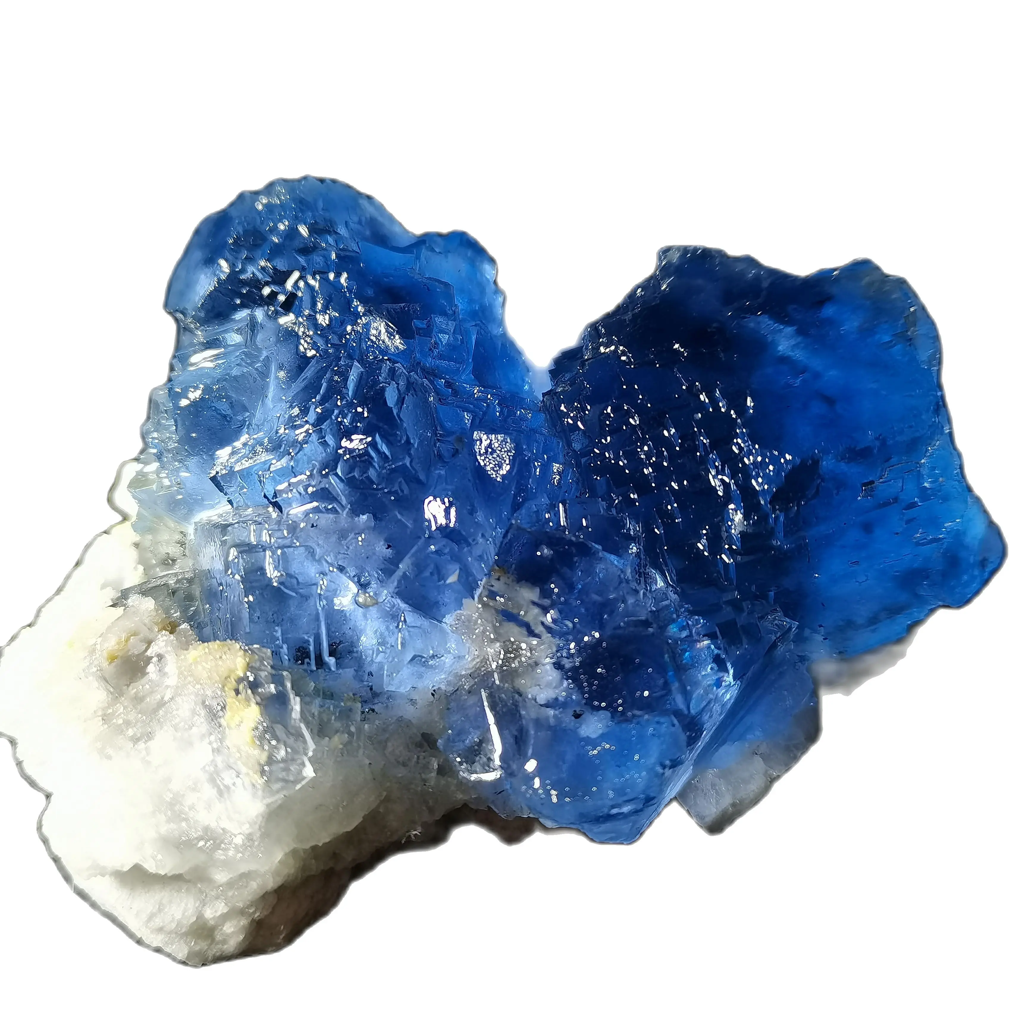 

246.4gMineral samples of natural marine blue fluorite