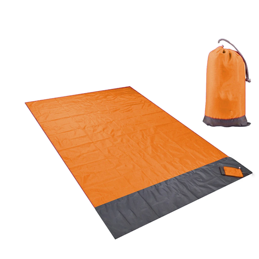 Waterproof Beach Blanket Waterproof Sandproof Portable Pocket Picnic Mats for 3-7 Person