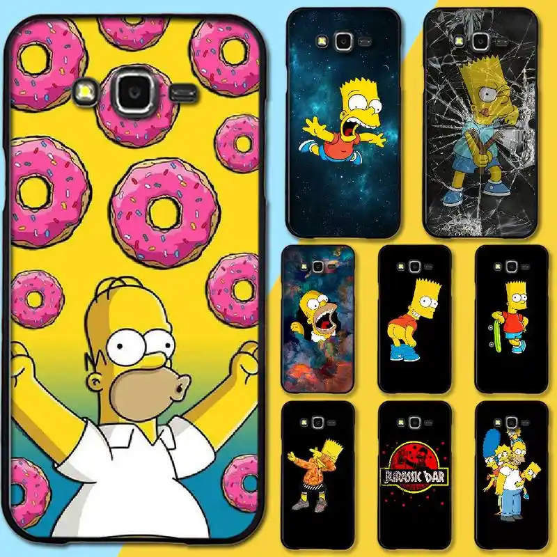 Nbdruicai Homer J Simpson Funny Bart Simpson Cartoon Phone Case For Samsung Galaxy J7 J8 J3 J4 J5 J6 Plus 2018 Prime Phone Case Covers Aliexpress