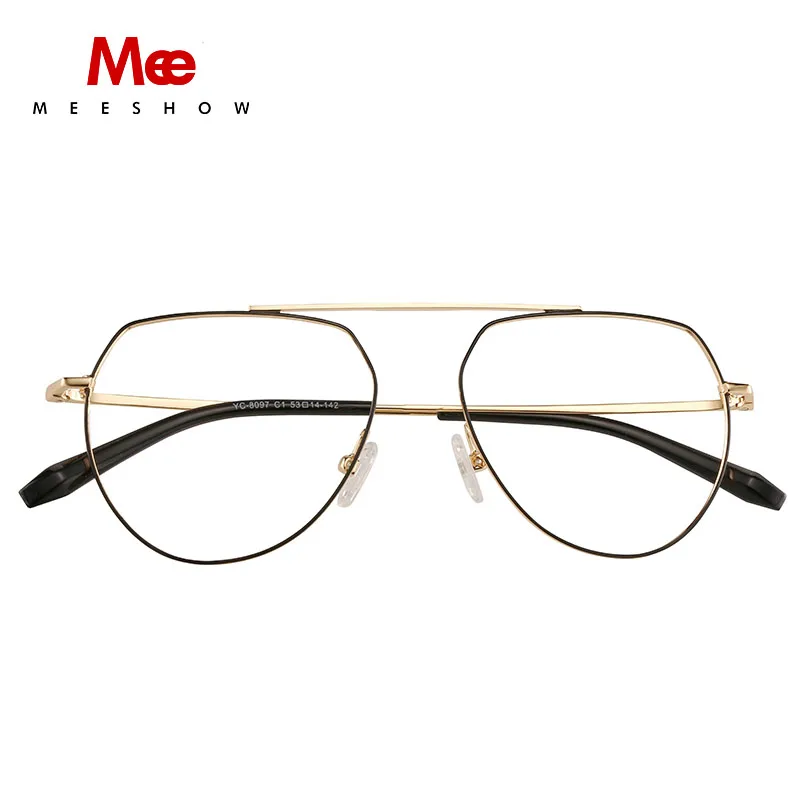 Meeshow очки по рецепту Оправа очков из титанового сплава мужские очки Оптическая оправа женские очки близорукие летние стекла