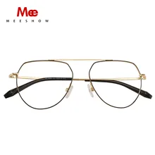 Meeshow очки по рецепту Оправа очков из титанового сплава мужские очки Оптическая оправа женские очки близорукие летние стекла