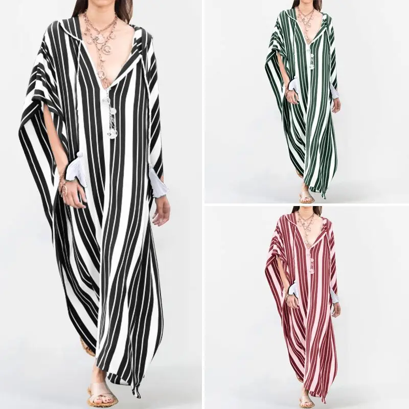 VONDA Women'Sundress в богемном стиле, большого размера платье летнее платье макси с принтом длинное платье Винтаж Повседневное свободные вечерние платья