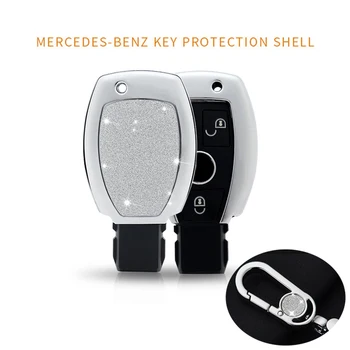

Silver Shiny Smart Remote Key Shell Fob Case For Mercedes Benz C GL ML Brand New