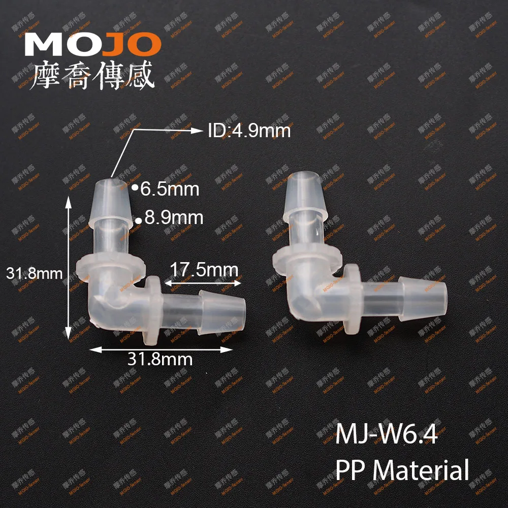 

2019 Free shipping!!MJ-W6.4 Elbow brabed type 6.4mm min out diameter pipe connector (100pcs/lots)