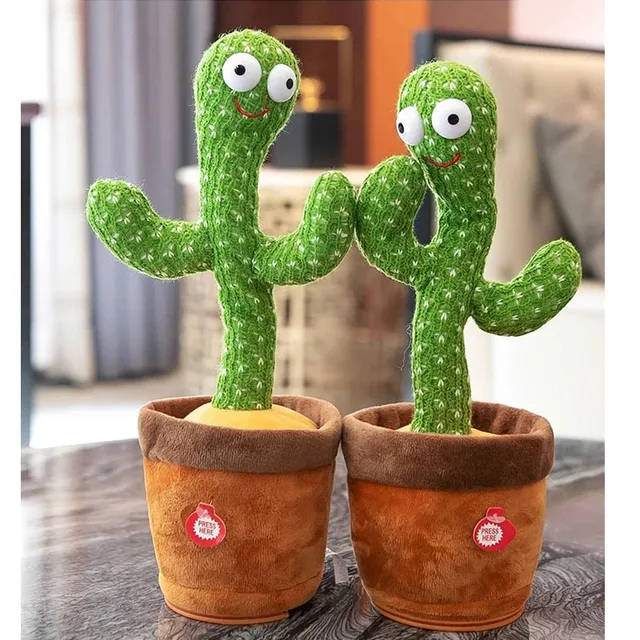 2021 Talking Toy Dancing Cactus Doll Speak Talk Sound Record Repeat Toy Kawaii Cactus Toys Children Kids Education Toy Gift 6