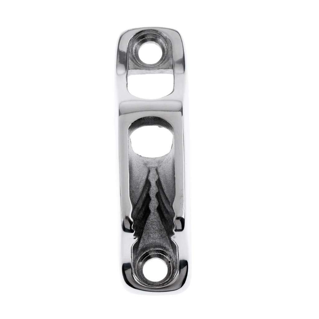 Mini Boat Sailing Rope Clam Cleat 3-6mm - 316 Marine Grade Stainless Steel fit for Kayak Cleats Quick Grip - Silver