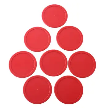 

8Pcs 63.0mm Red Air Hockey Children Table Mini Felt Pusher Mallet Goalies