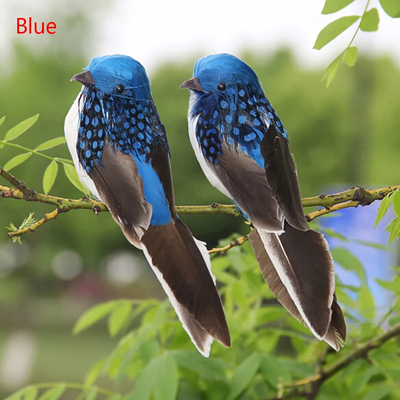 1pc Fake Craft Birds Artificial Foam Feathers Mini Bird Simulation Birds Models WeddingTable Birthday Party Decorations 