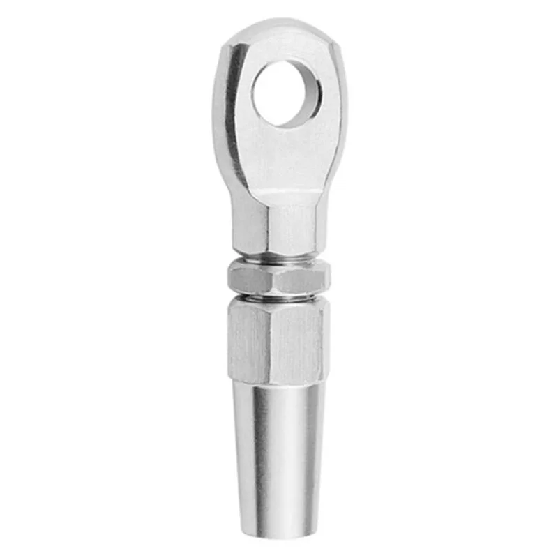 HLZS-2Pcs морской класс 316 из нержавеющей стали Swageless Глаз терминал кабель Diy фитинг такелажные аппаратные средства Balustrade комплект