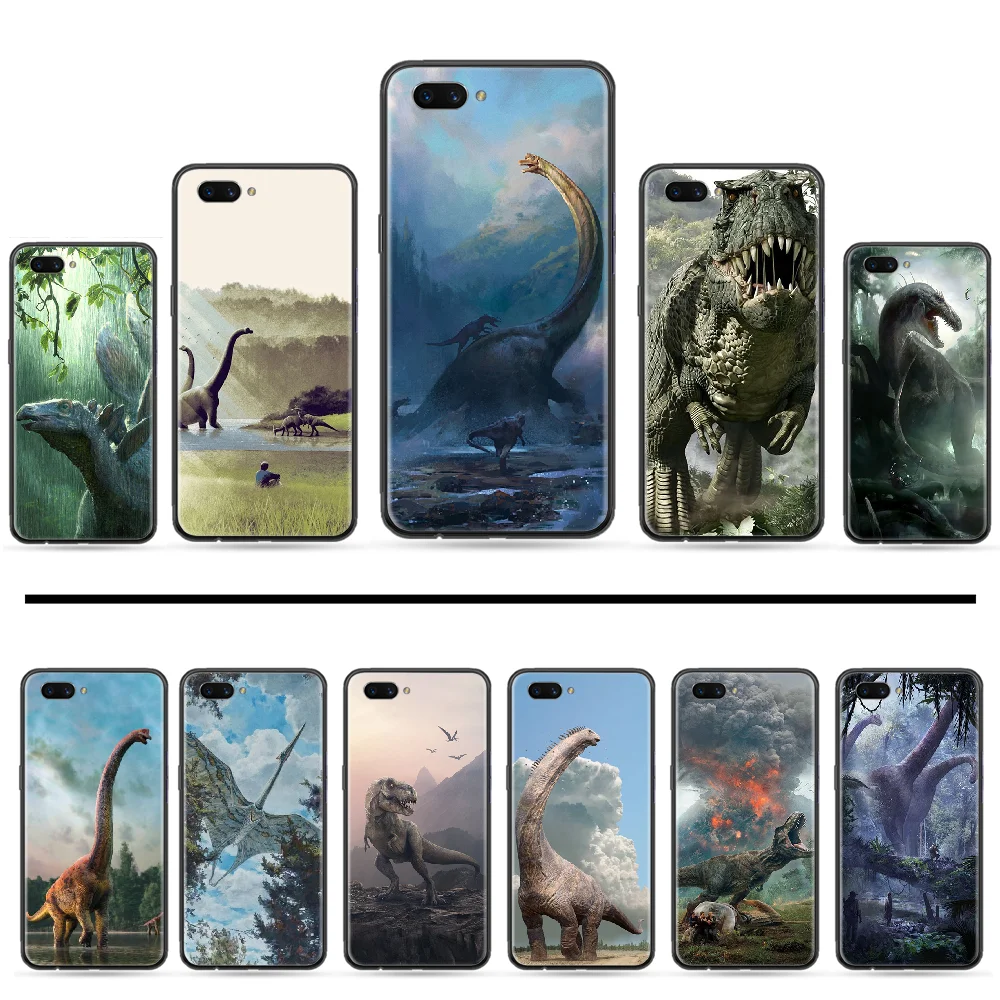 Dinosaur Cartoon Lovely Silicone cool capa Phone Case Cover For OPPO F 1S 7 9 K1 A77 F3 RENO F11 A5 A9 2020 A73S R15 REALME PRO | Мобильные